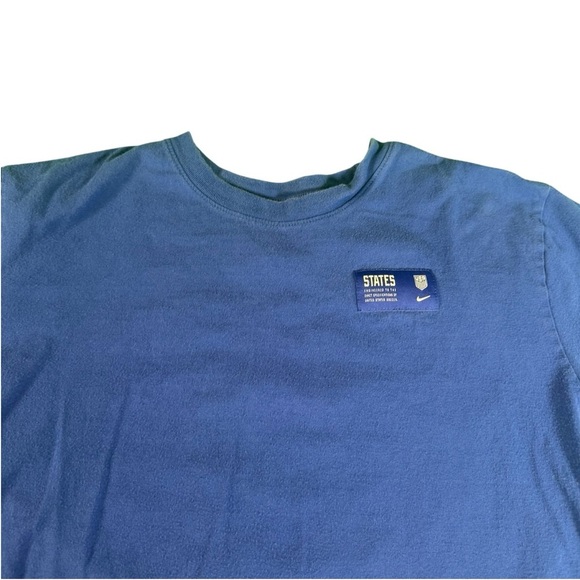 Nike USA Soccer Blue Long Sleeve Ignite T Shirt Size Small Loose Fit - Picture 4 of 12